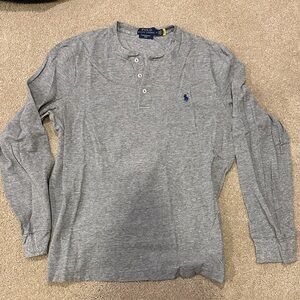 Polo by Ralph Lauren Heather Gray Long Sleeve Tee